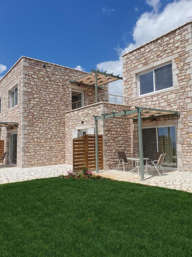 Stone Bay Houses In Messinia Kalamaki Beach Area Chrani Luaran gambar