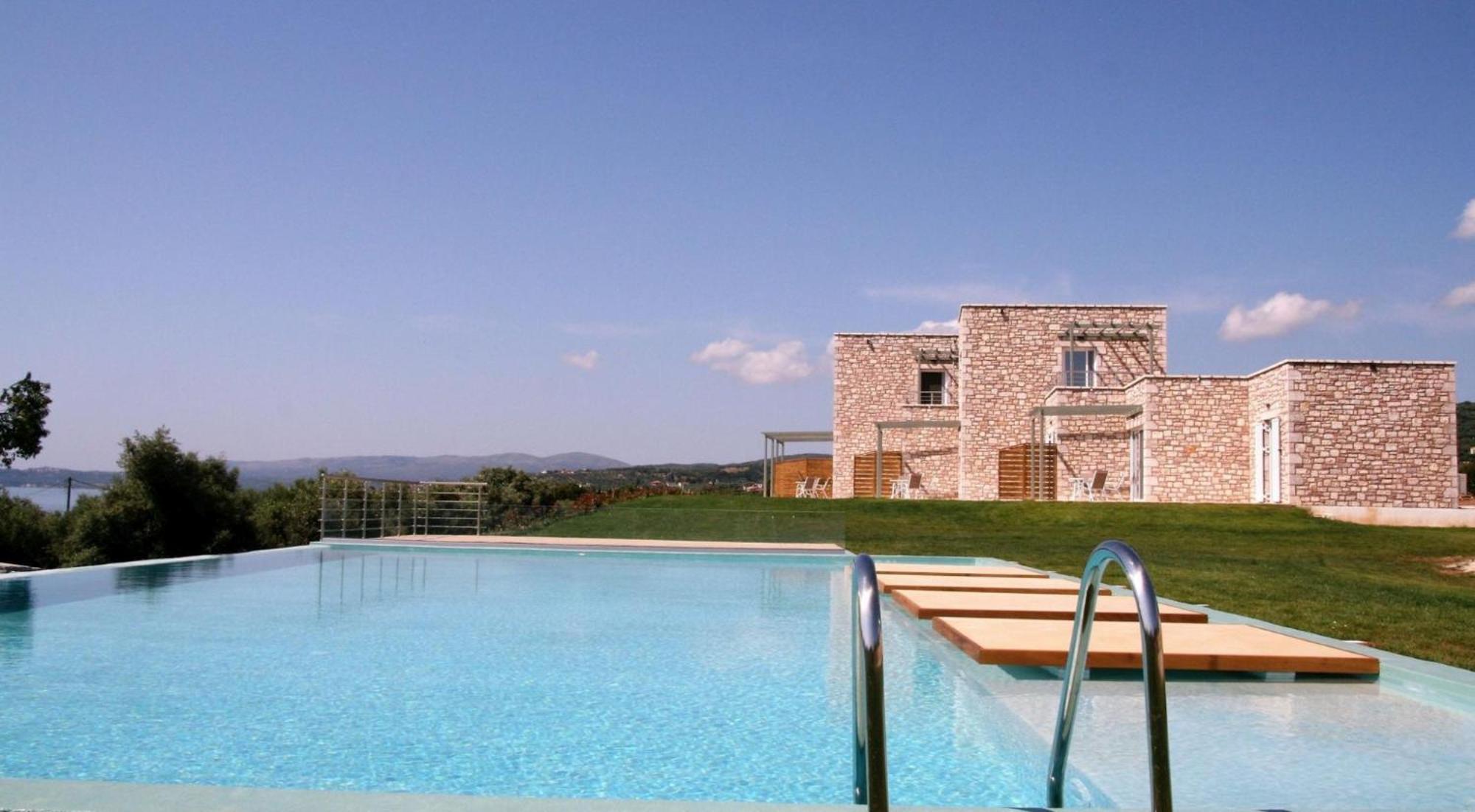 Stone Bay Houses In Messinia Kalamaki Beach Area Chrani Luaran gambar